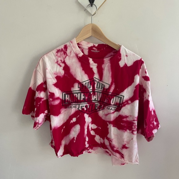 Harley Davidson custom 1 of 1 crop top shirt - Picture 3 of 9